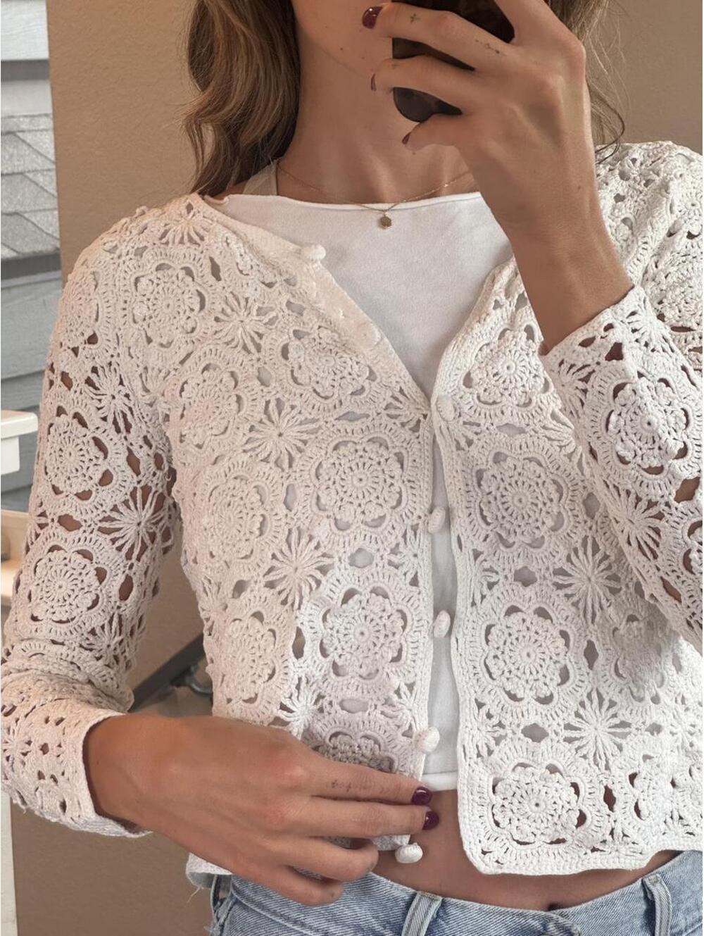 Vintage Crochet Cardigan!!!